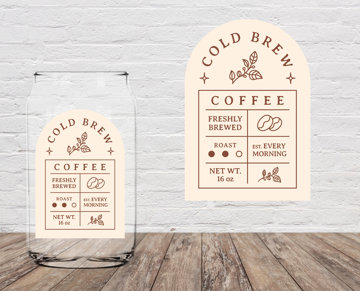 Cold Brew 4" UV DTF