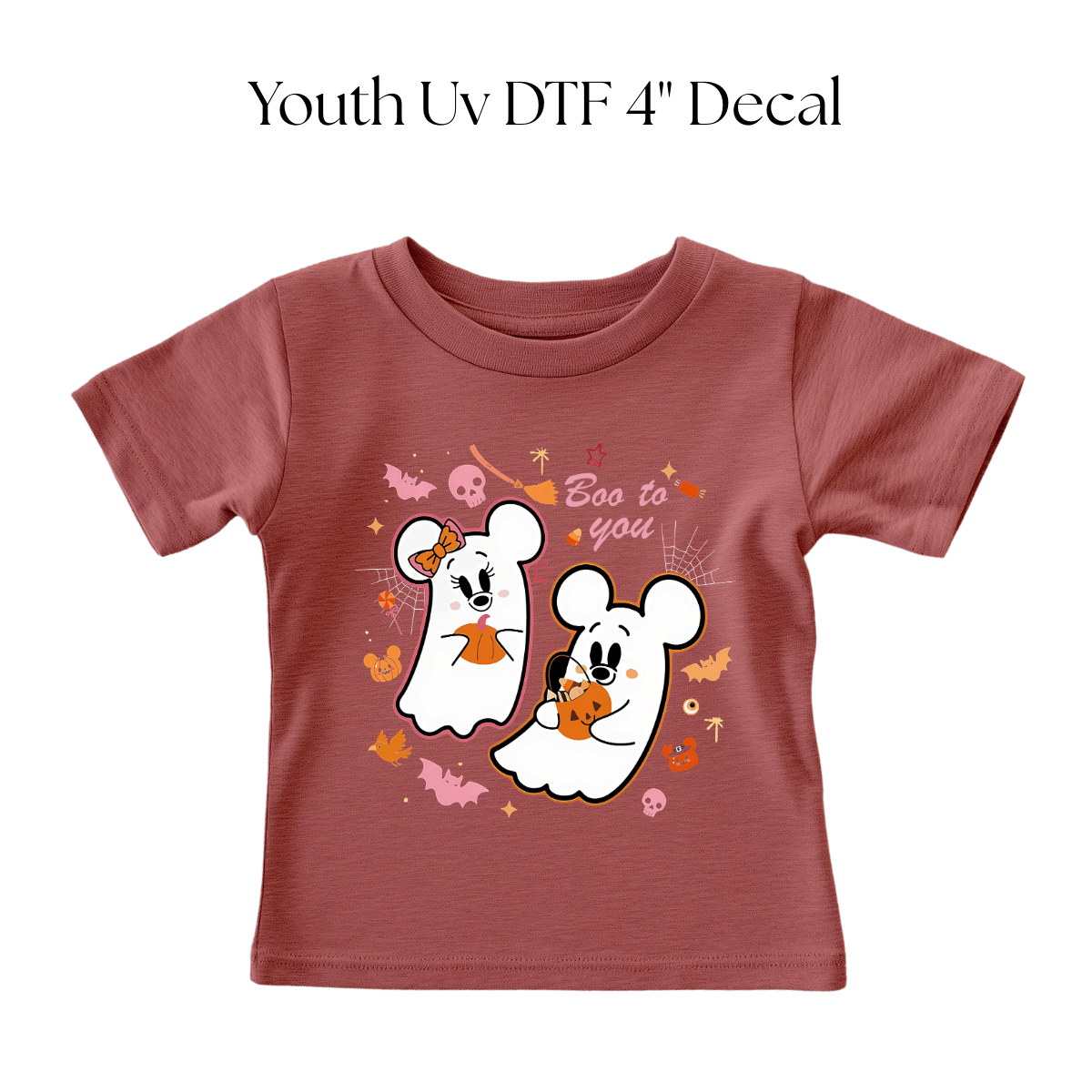 YOUTH Mouse Boo To You DTF Transfer
