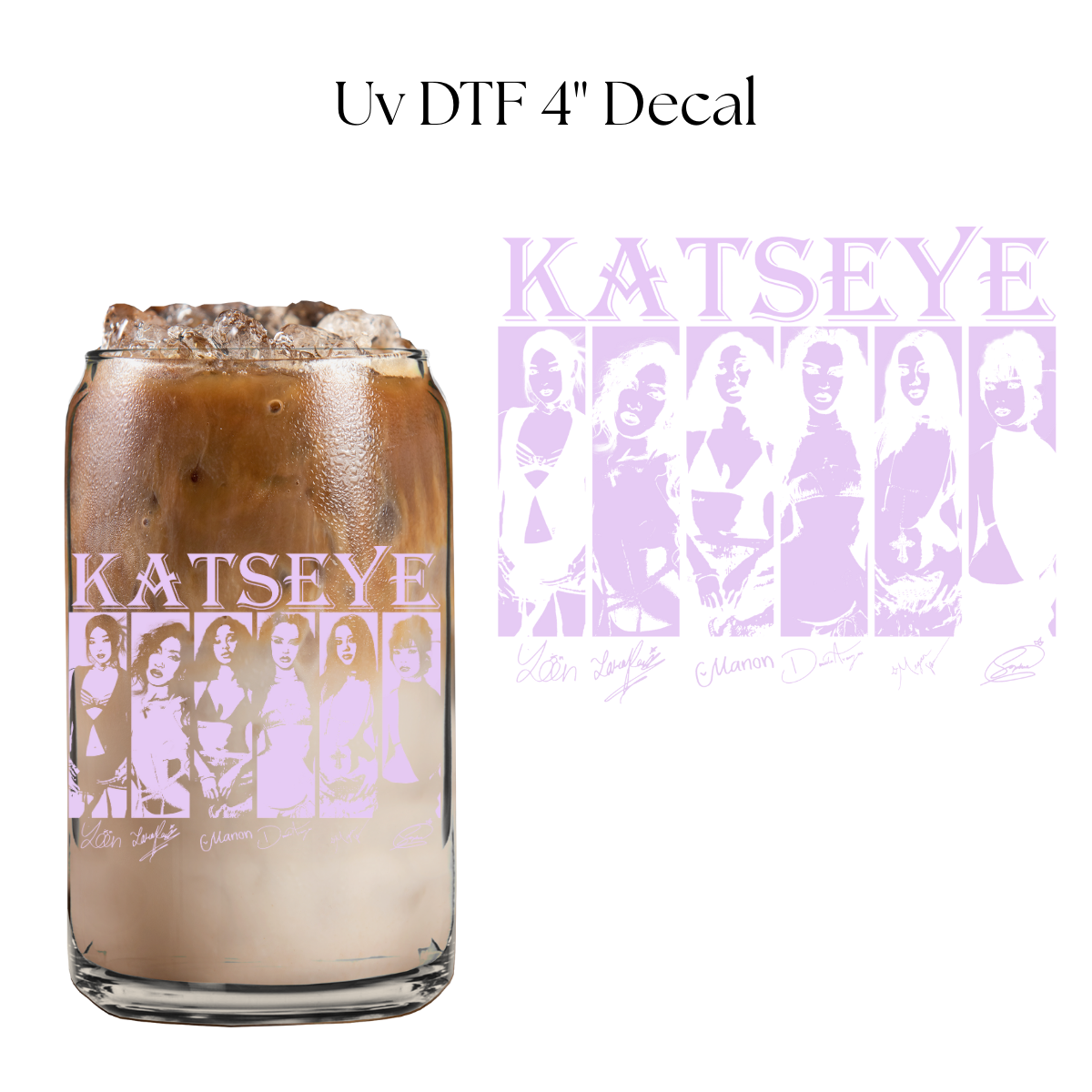 K eye Single 4” UV DTF Decal