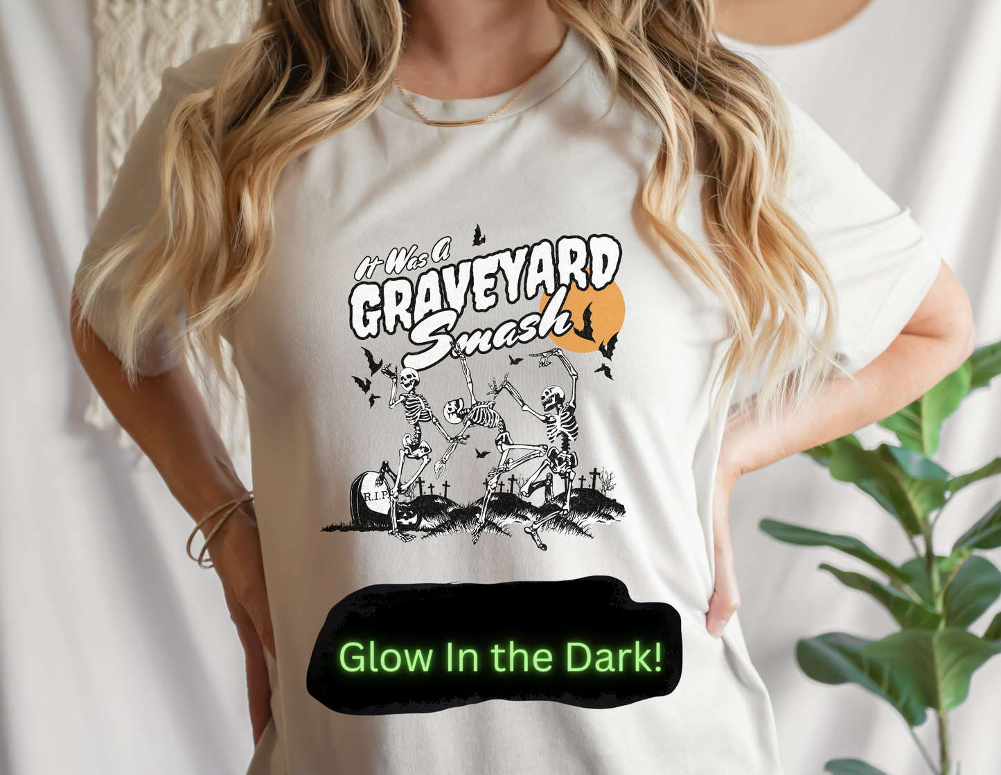 GOOD Graveyard DTF Transfer GLOW IN THE DARK