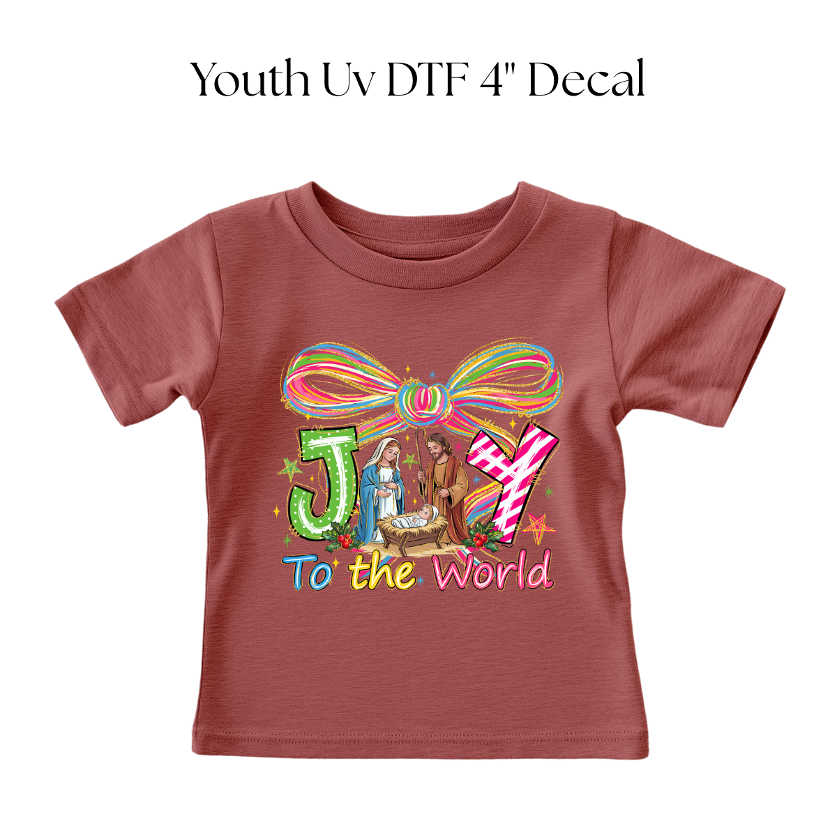 YOUTH Joy To The World DTF Transfer