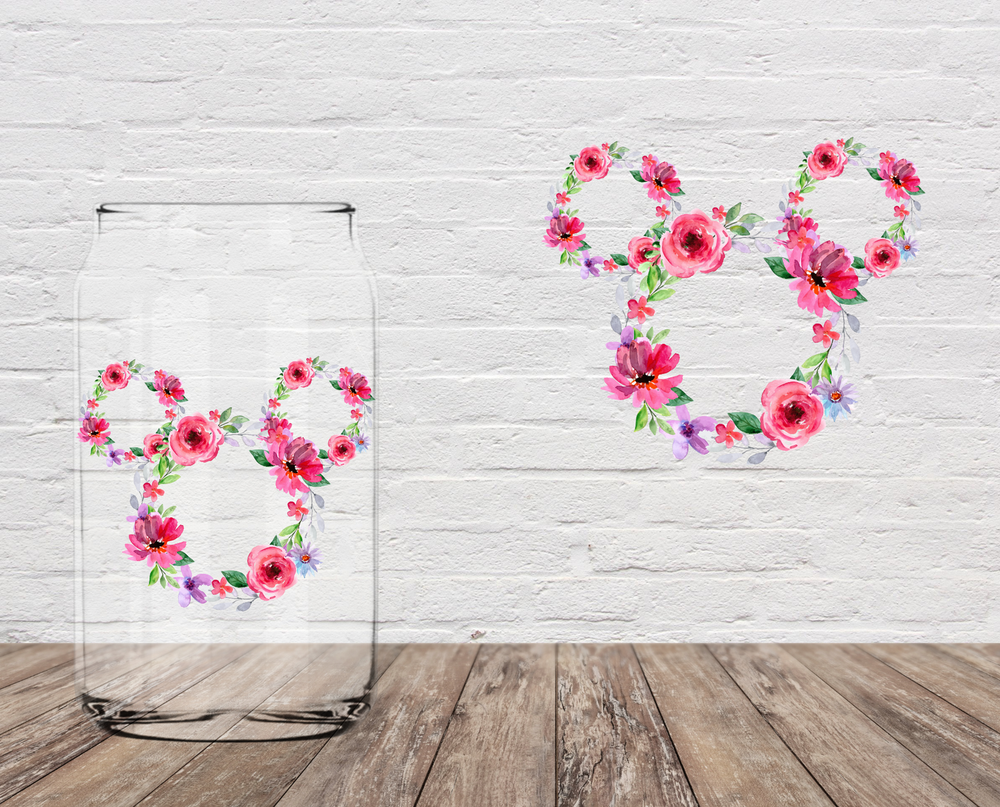 Magical Pink Floral Head 4" UV