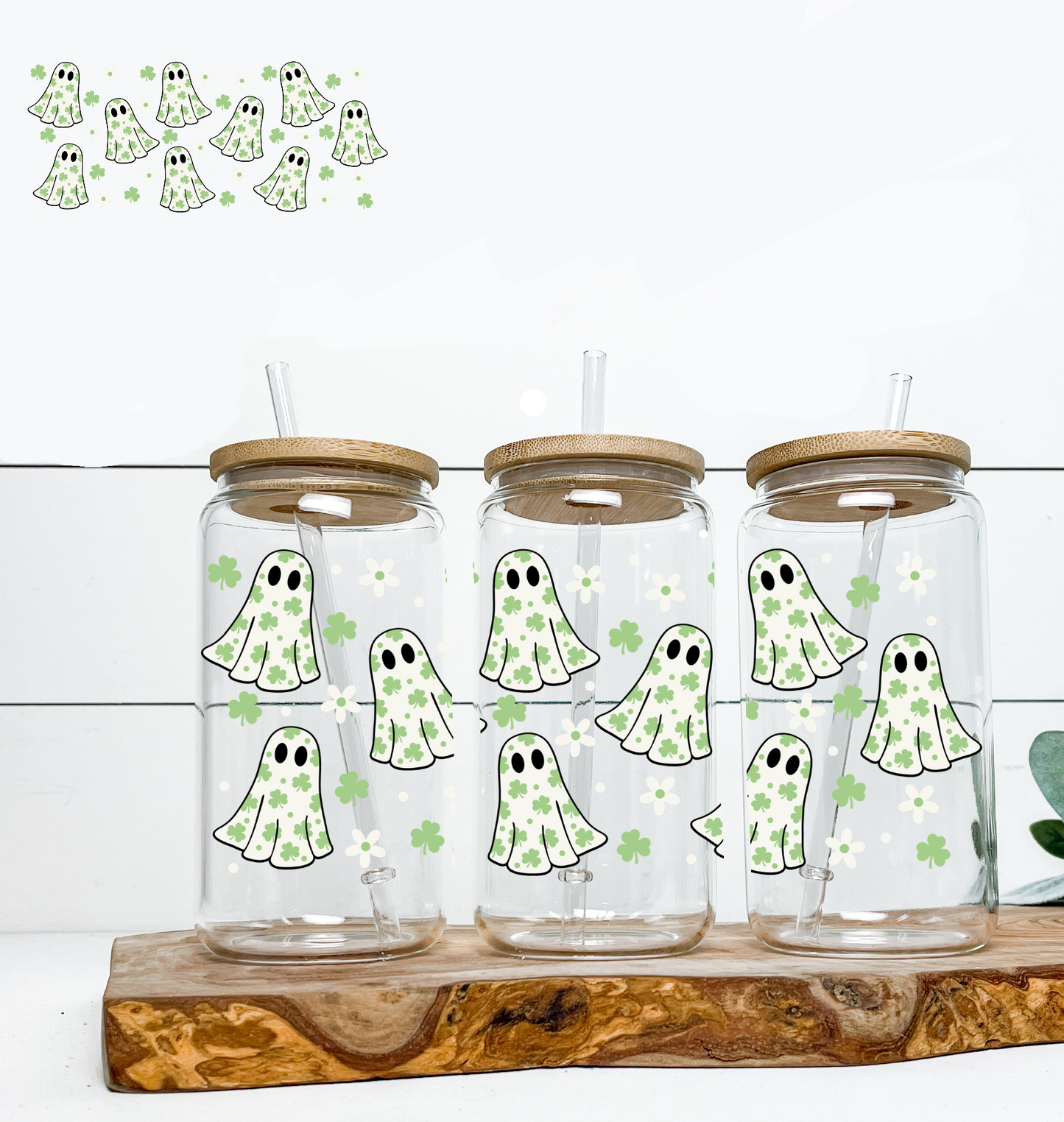 Lucky Ghosts UV DTF WRAP DOUBLE SIDED