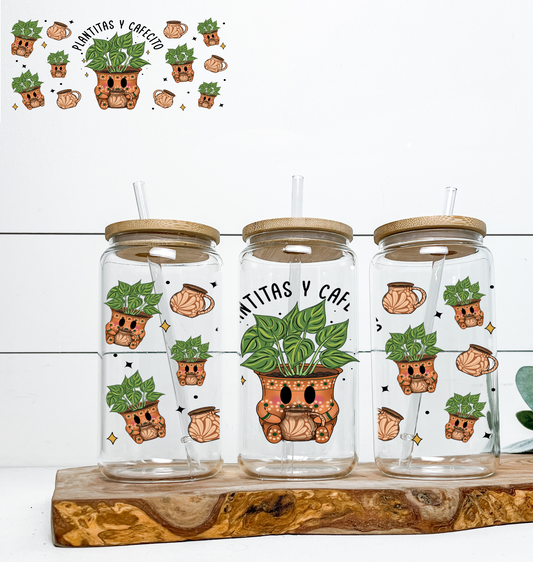 Plantitas Y Cafecito UV DTF WRAP
