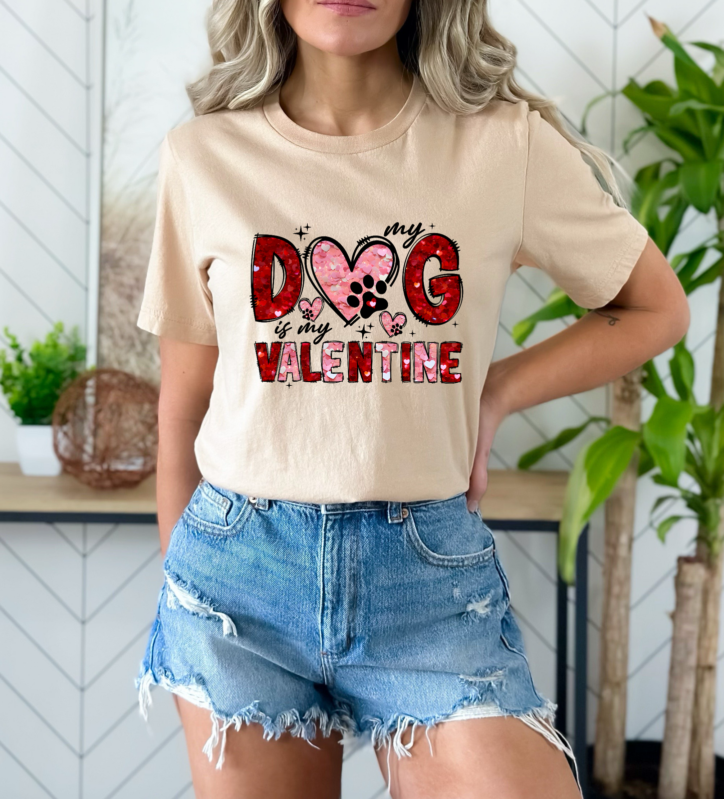 GOOD Dog Is My Valentines Sequence DTF TRANSFER