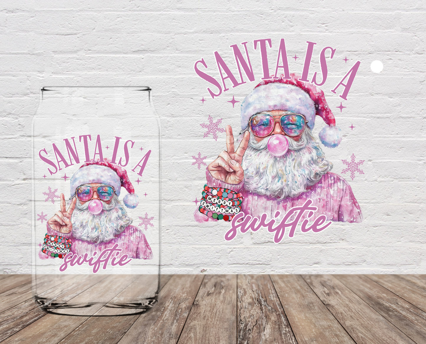 GOOD Santa Is A Swiftie 4" UV DTF