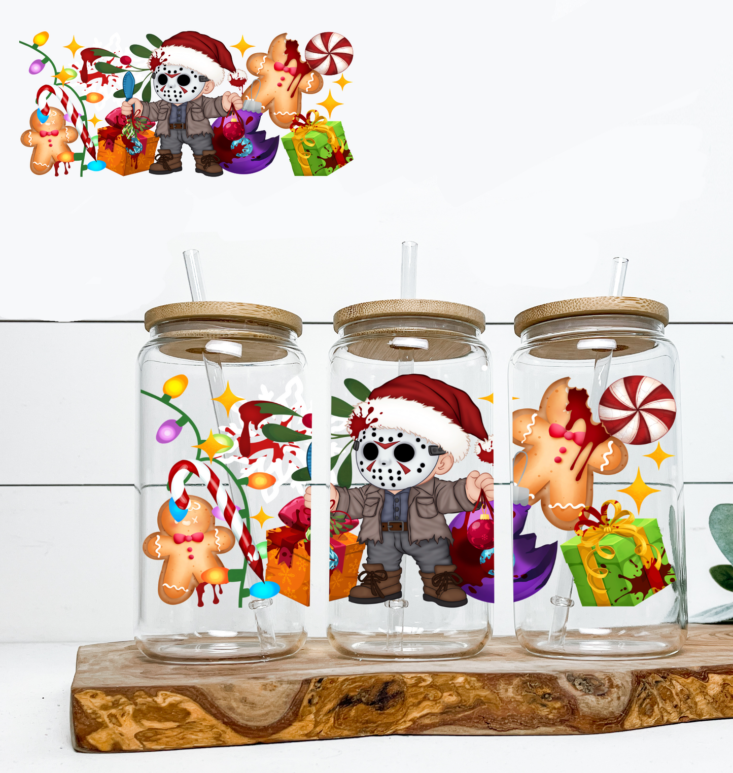GOOD Baby Jason Christmas UV DTF DOUBLE SIDED