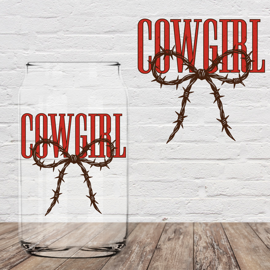 Cowgirl Bow 4" UV DTF