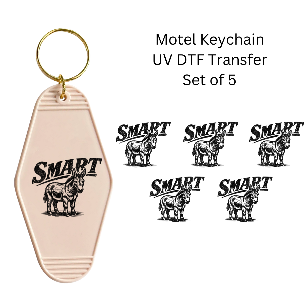 Smart Ass Set of 5 Keychain Transfers