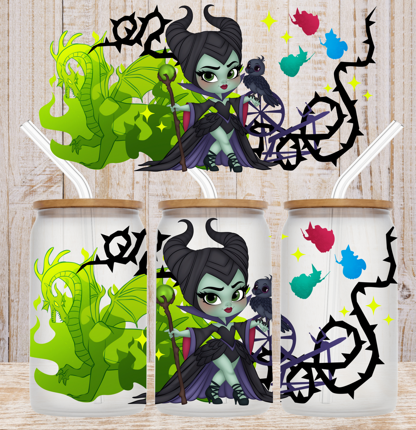GOOD Malef Evil Witch UV Wrap / Lid DOUBLE SIDED