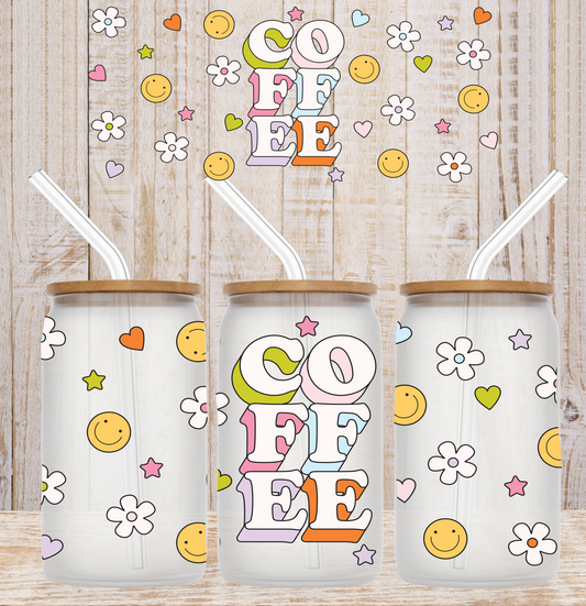 Coffee and Smiles UV DTF Wrap