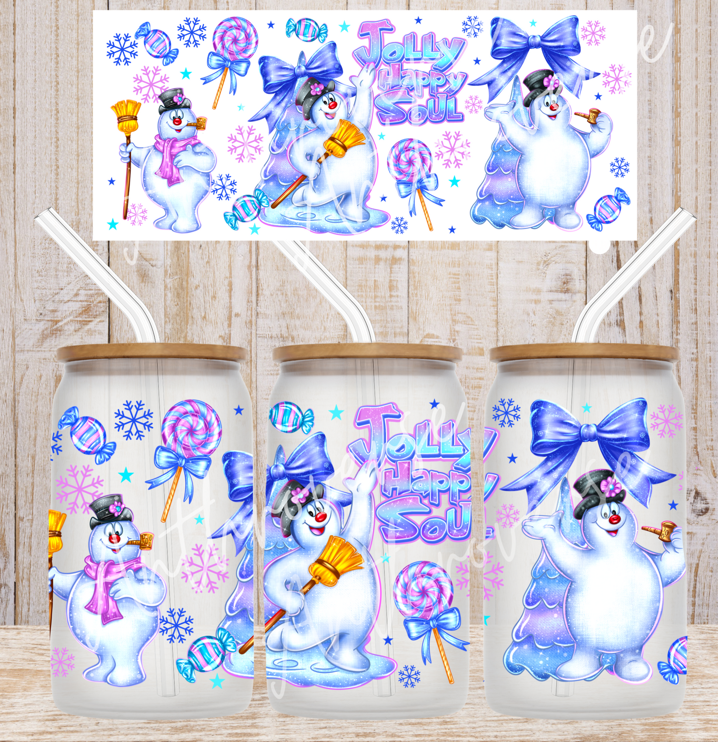 GOOD Jolly Happy Soul Wrap UV DTF DOUBLE SIDED