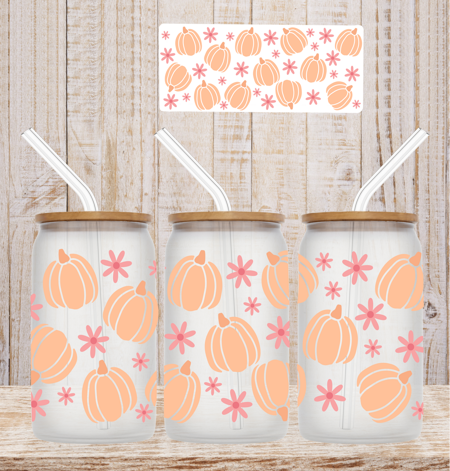 Cute Pumpkins SEASONAL 16oz UV DTF