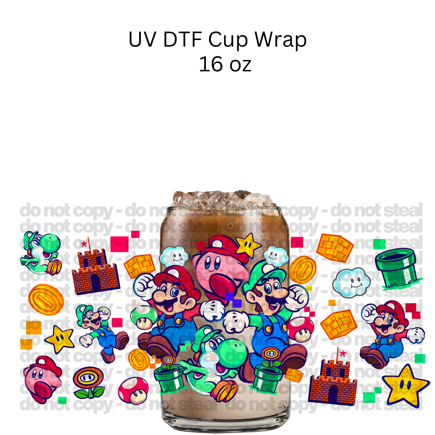 Game Brothers UV DTF Cup Wrap