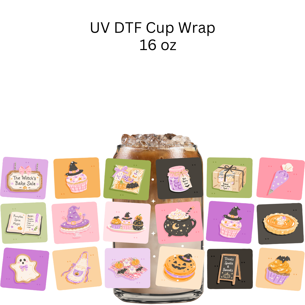 The Witchs Bake Sale UV DTF Cup Wrap