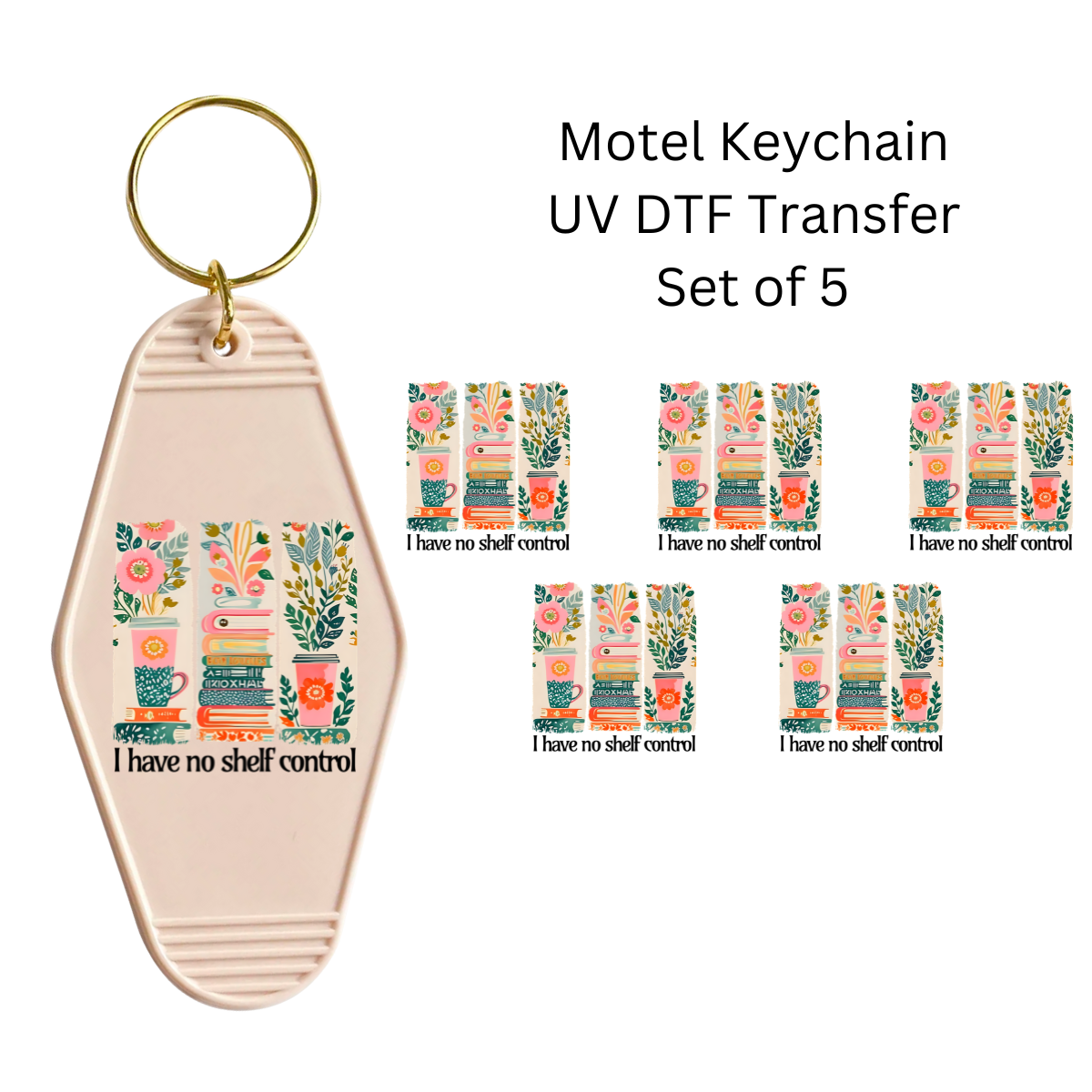 I Have No Shelf Control Keychain Transfers