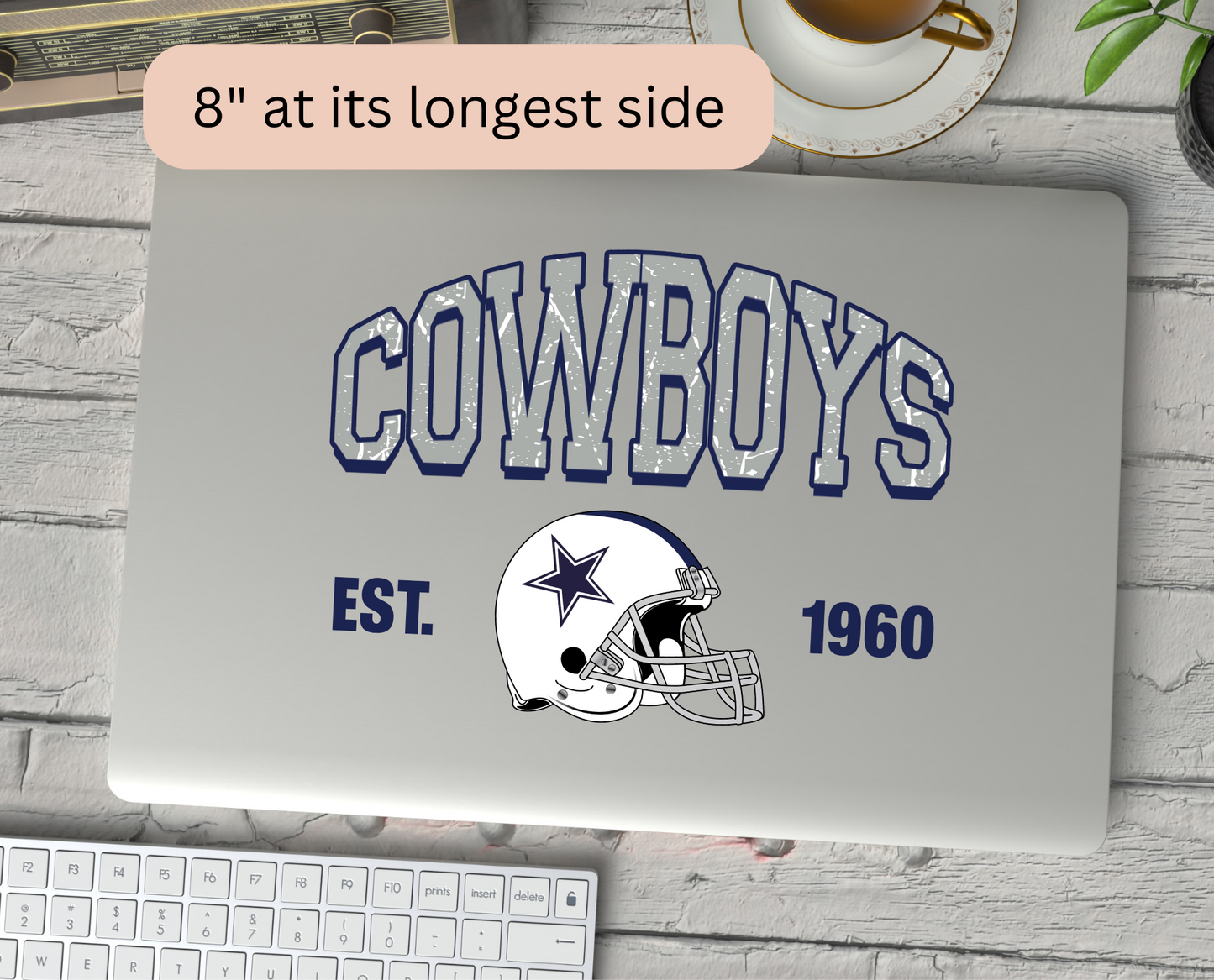 Cowboys Football 4” or 8” UV DTF