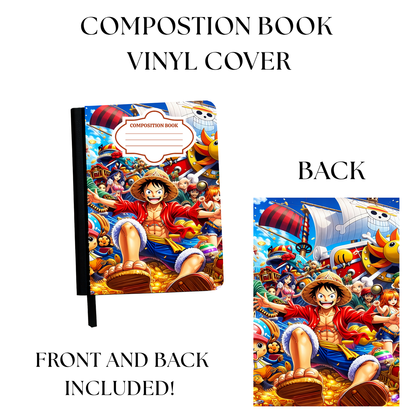 One Guy Composition Book Sticker UV PRINTED