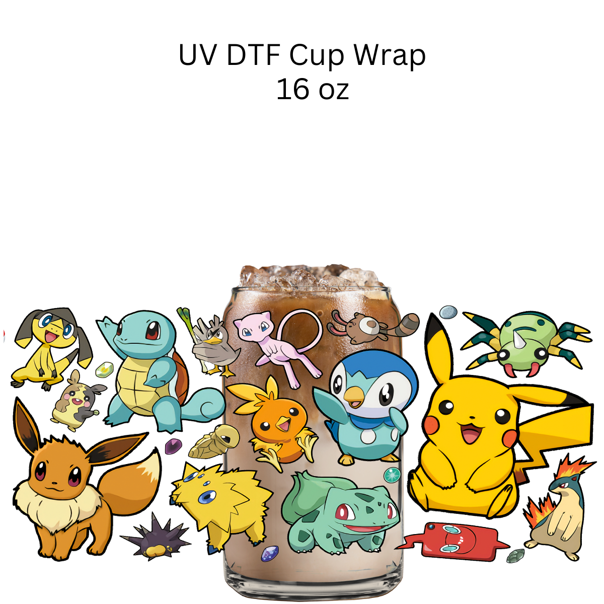 Poke Friends UV DTF Cup Wrap