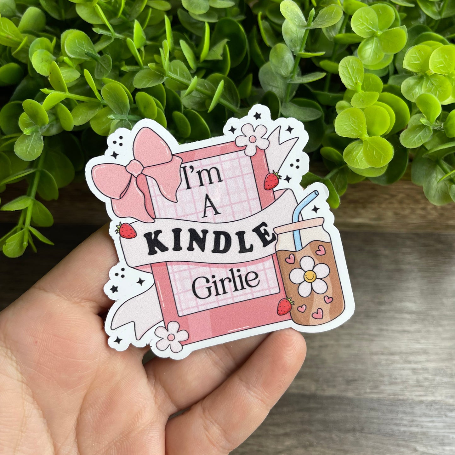 I'm A Kindle Girlie Vinyl Sticker