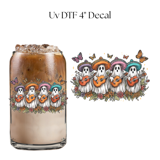 Mariachi Ghosts 4” UV DTF Decal