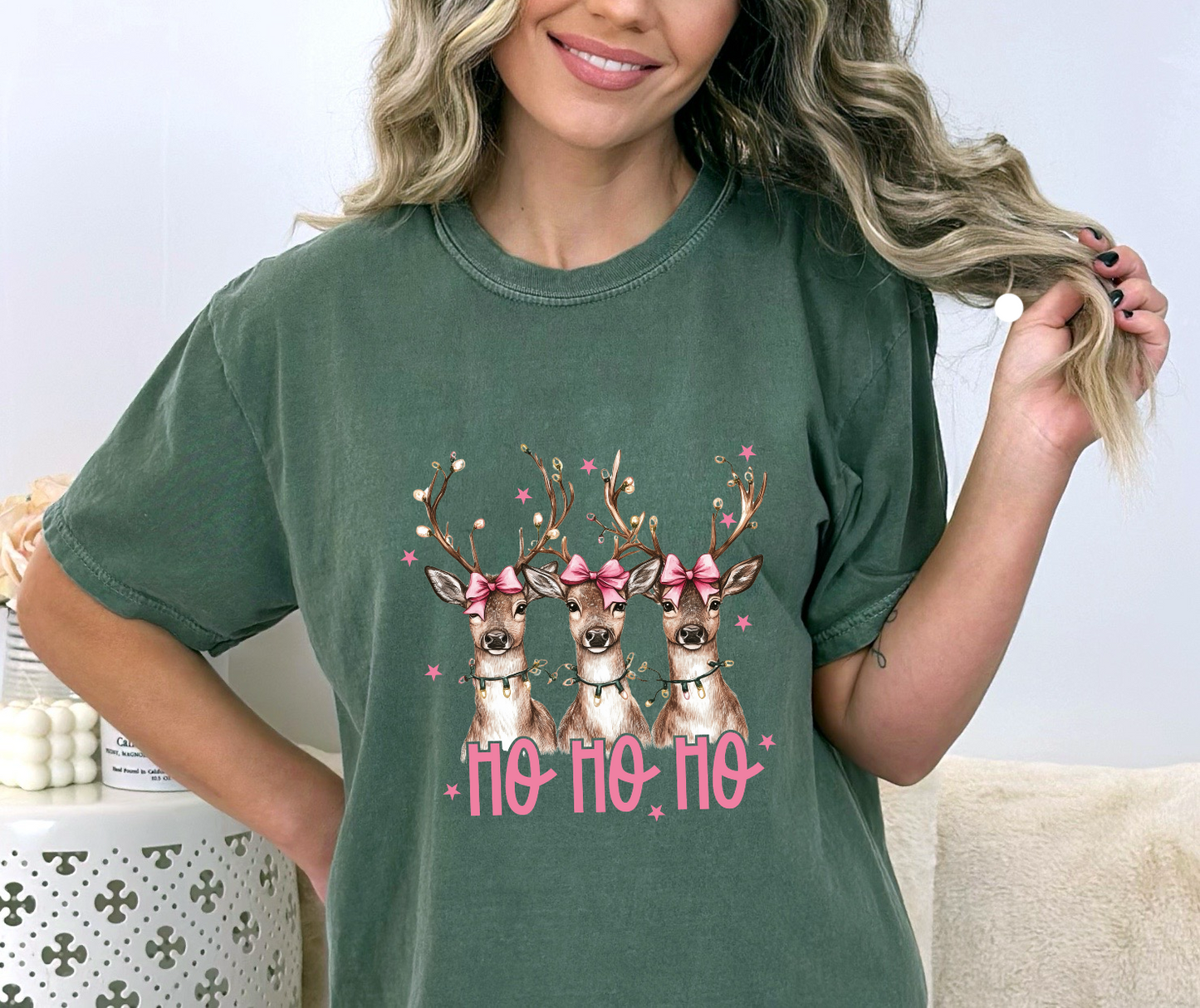 GOOD Ho Ho Ho Reindeer DTF