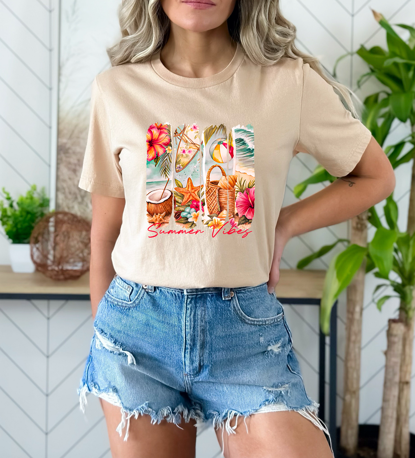 Summer Vibes Beach Essentials DTF TRANSFER