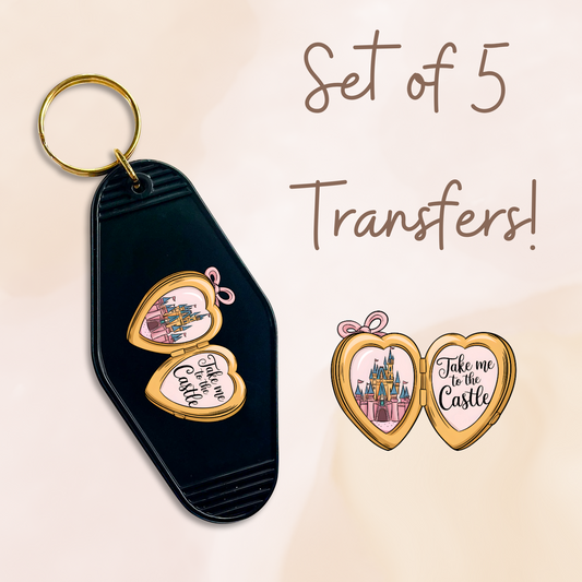 Take Me To The Castle MOTEL KEYCHAIN Transfer