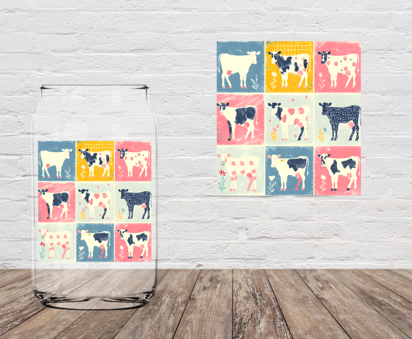 Nine Cows 4" UV DTF