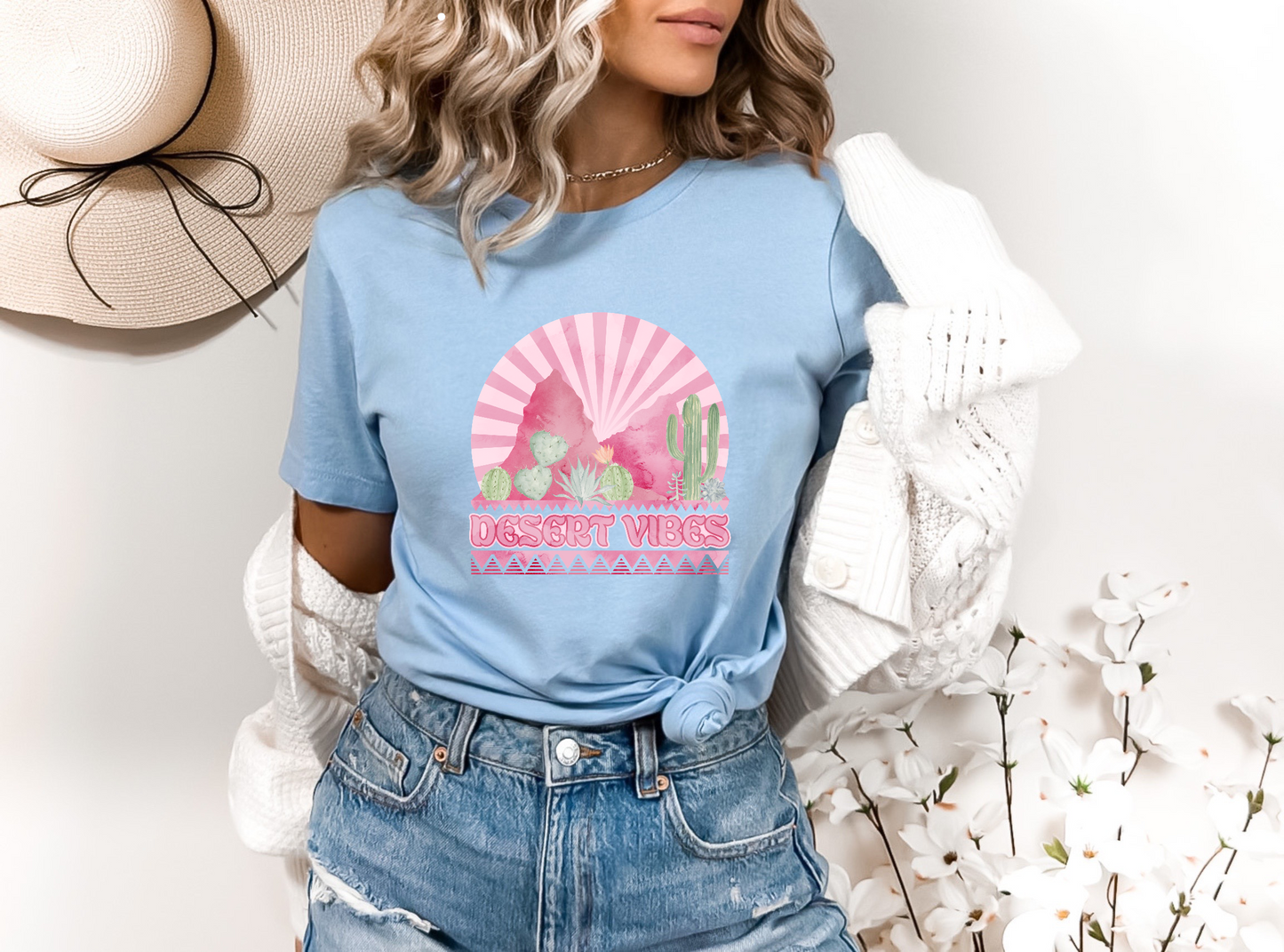 Desert Vibes Pink LAST CHANCE DTF
