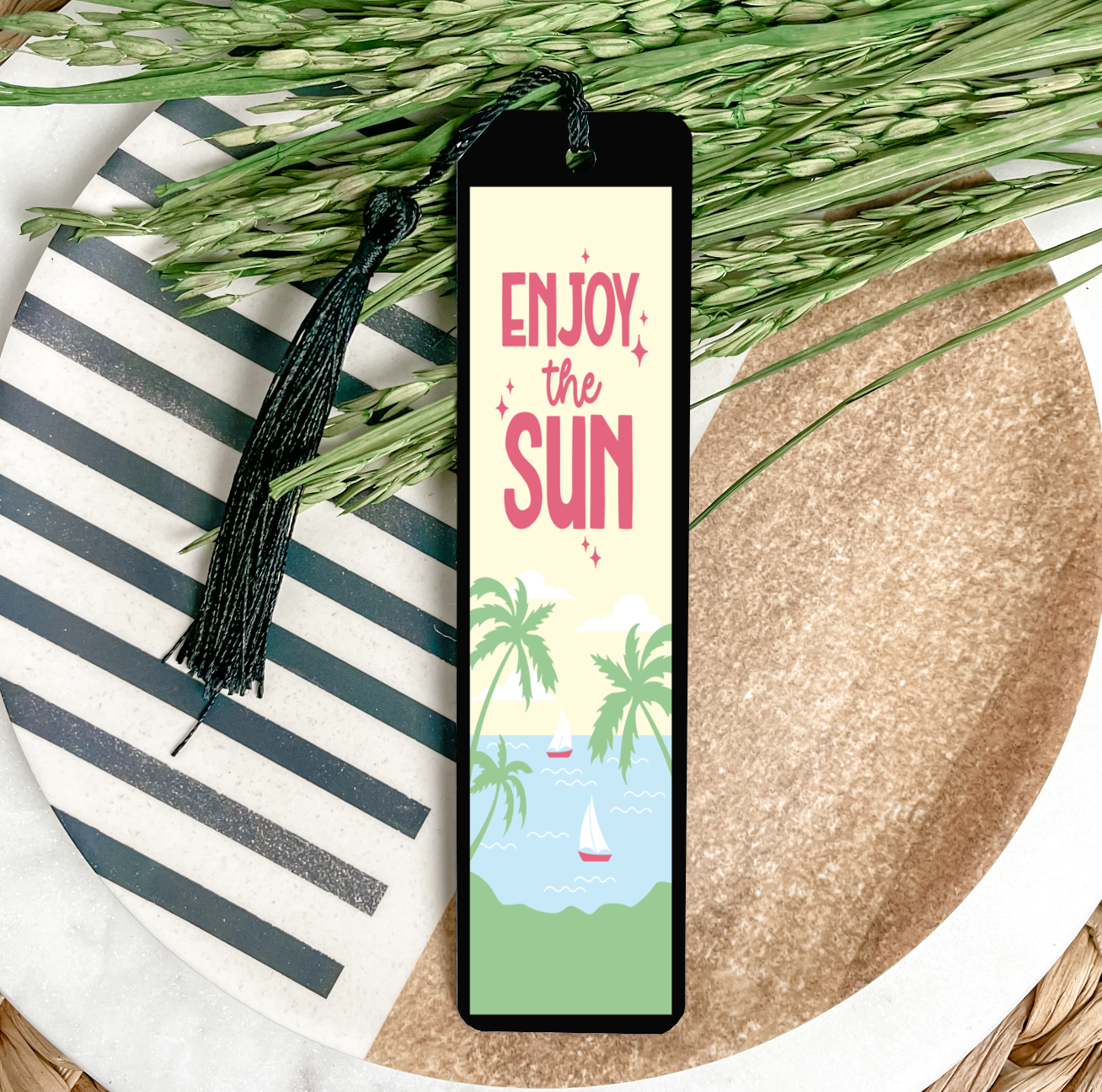 Enjoy The Sun UV DTF Transfer Bookmark