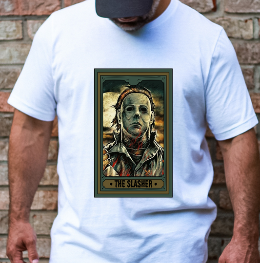 The Slasher Tarot Card Men’s Size DTF Transfer