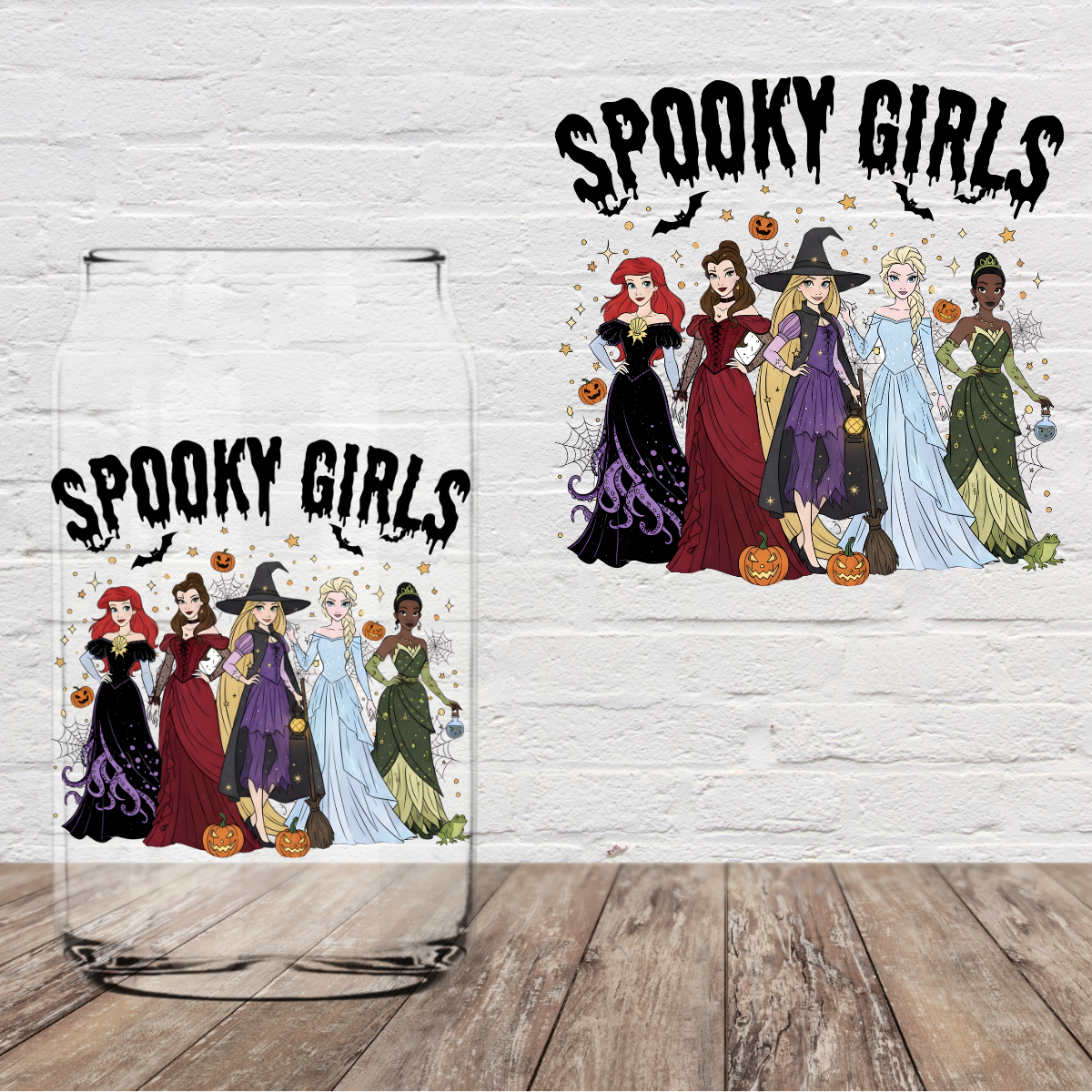 Spooky Girls Princess 4” UV DTF