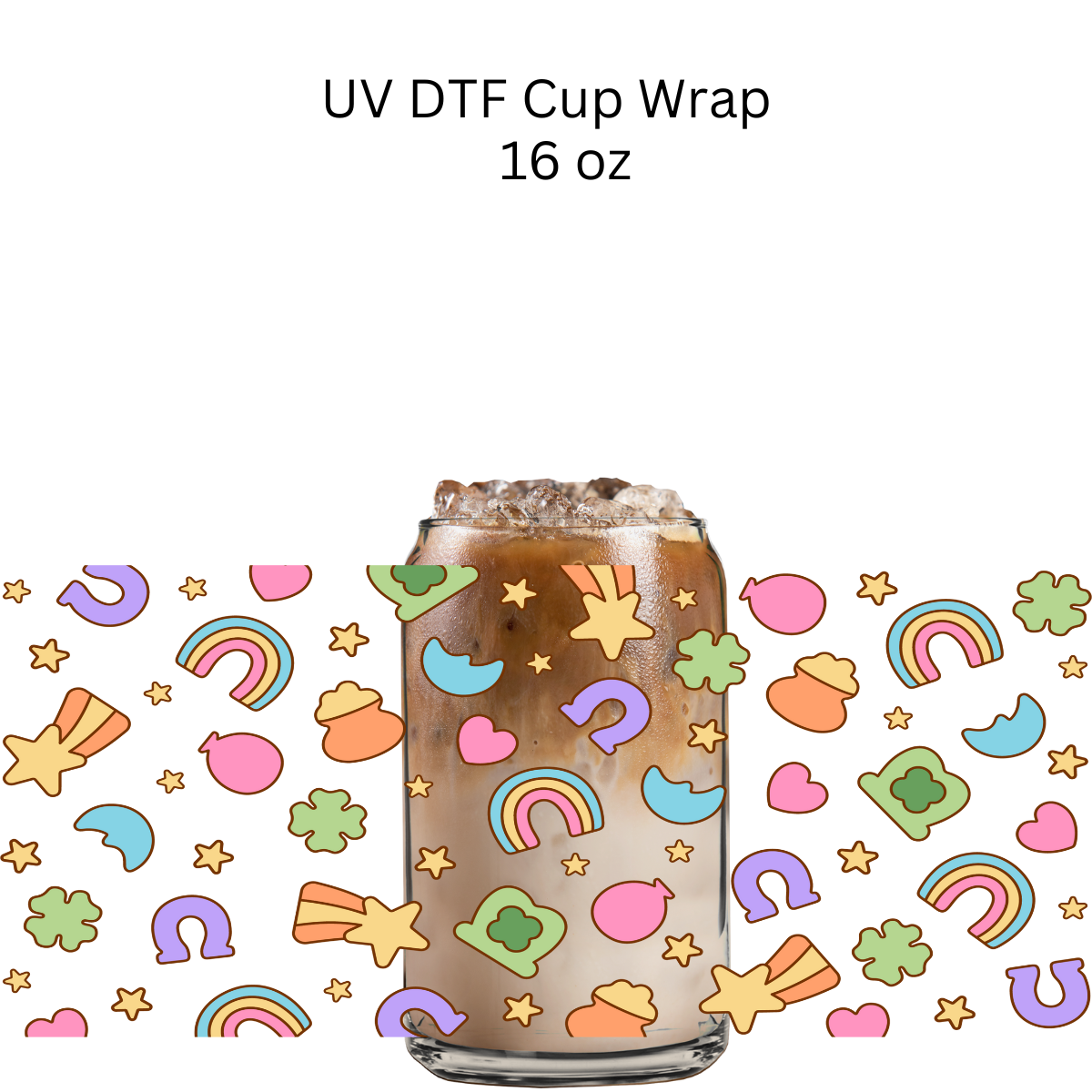 Lucky Charms UV DTF Cup Wrap