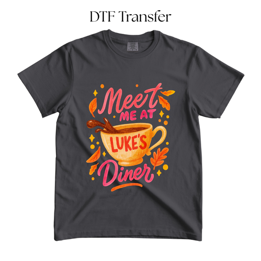 Meet me at the Diner Orange DTF Transfer