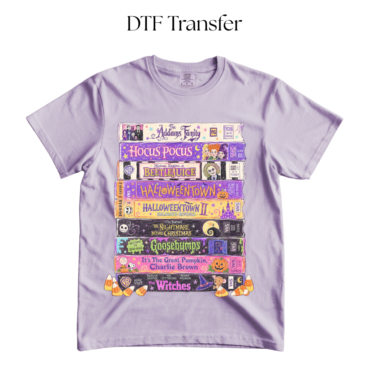 VHS Halloween Movies DTF Transfer