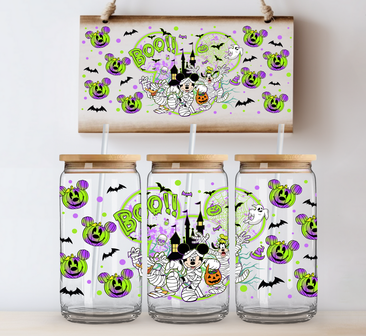 Mouse Boo UV DTF Cup Wrap