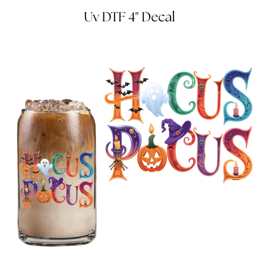Hocus Pocus Bright 4” UV DTF Decal