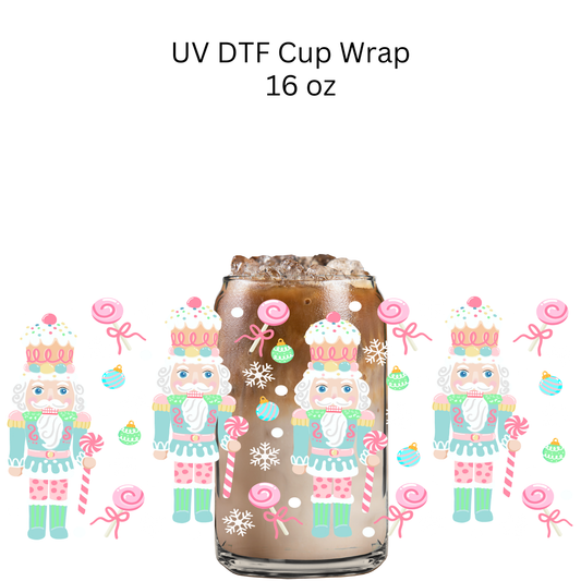 Pastel Nutcrackers UV DTF Cup Wrap