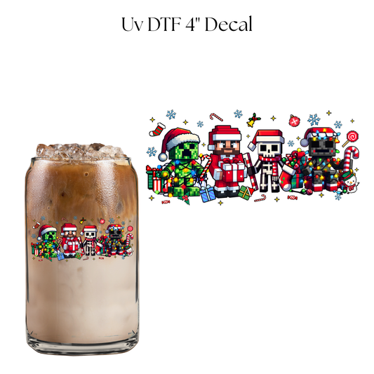 Christmas Mine Game 4” UV DTF Decal