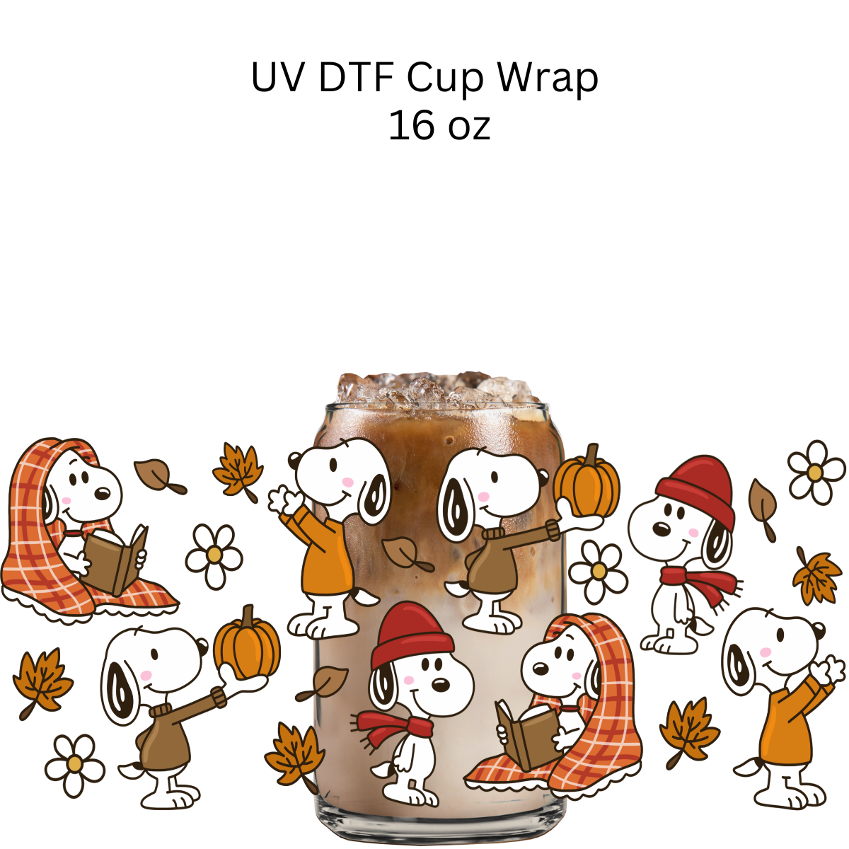 Snoop Fall UV DTF Cup Wrap
