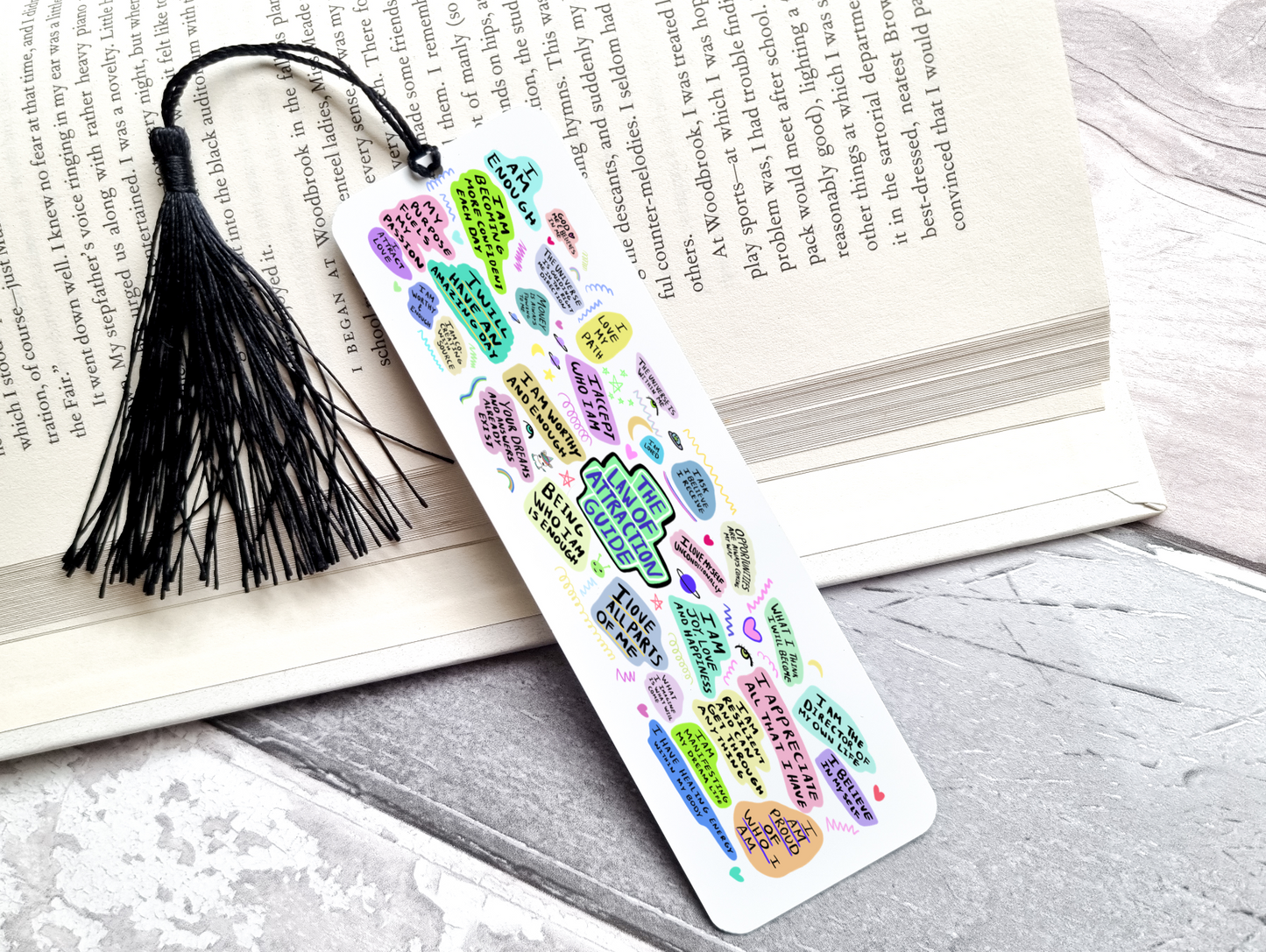 Law Of Attraction Guide UV BOOKMARK