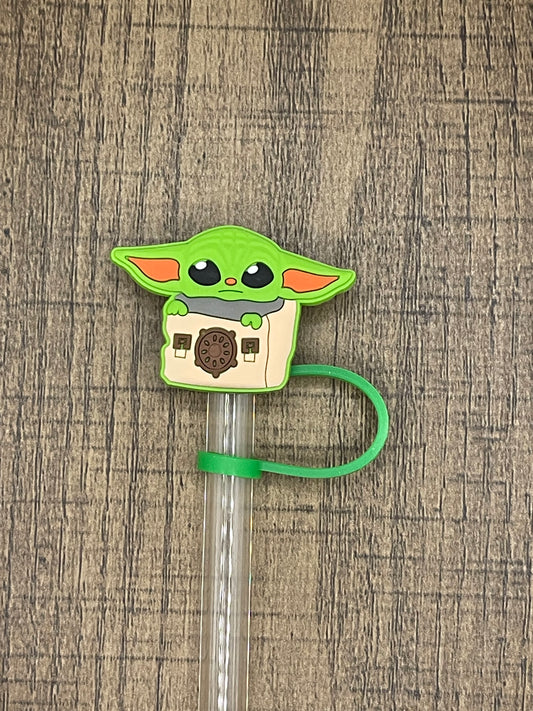 Green Creature Silicone Straw Topper