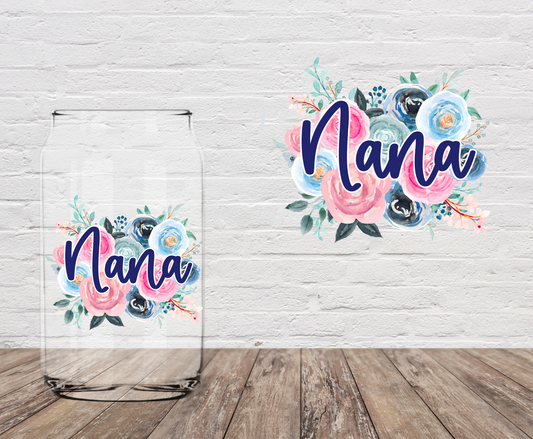 Nana Floral 4" UV DTF