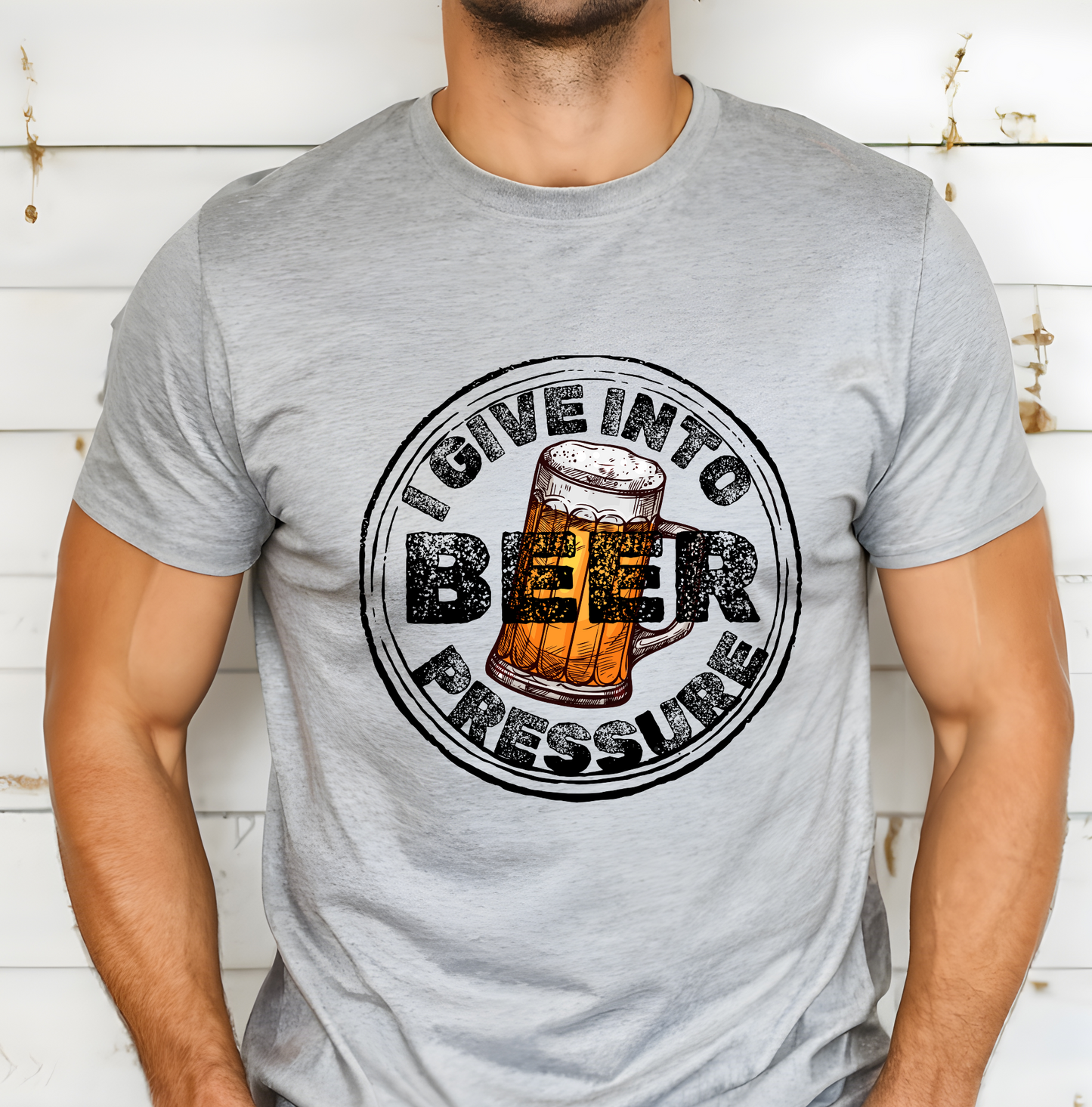 I Give Into Beer Presure XL DTF Transfer