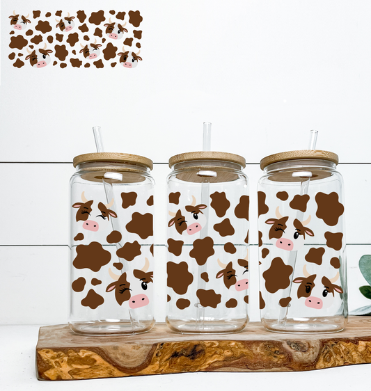 Cow Print & Cows UV WRAP / LID