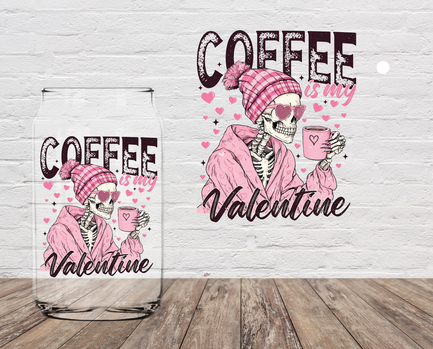Coffee Valentine 4" UV DTF