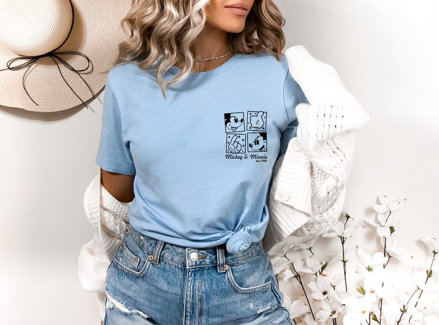 EST. 1928 Mouse (BLACK) SINGLE COLOR DTF TRANSFER