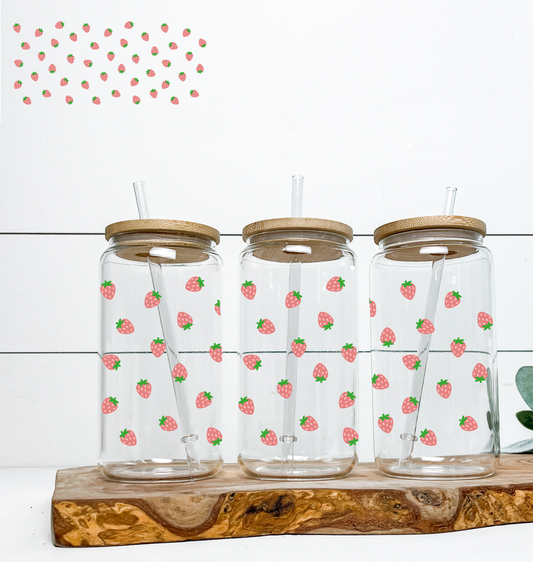 Strawberry UV DTF Wrap