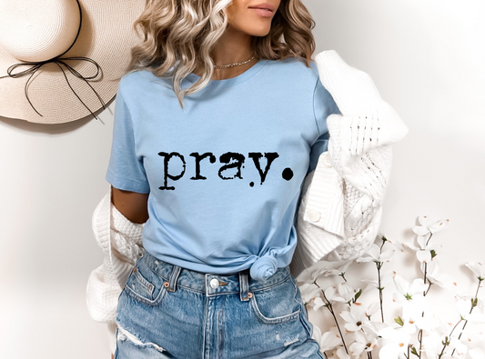 Pray (BLACK) SINGLE COLOR DTF TRANSFER